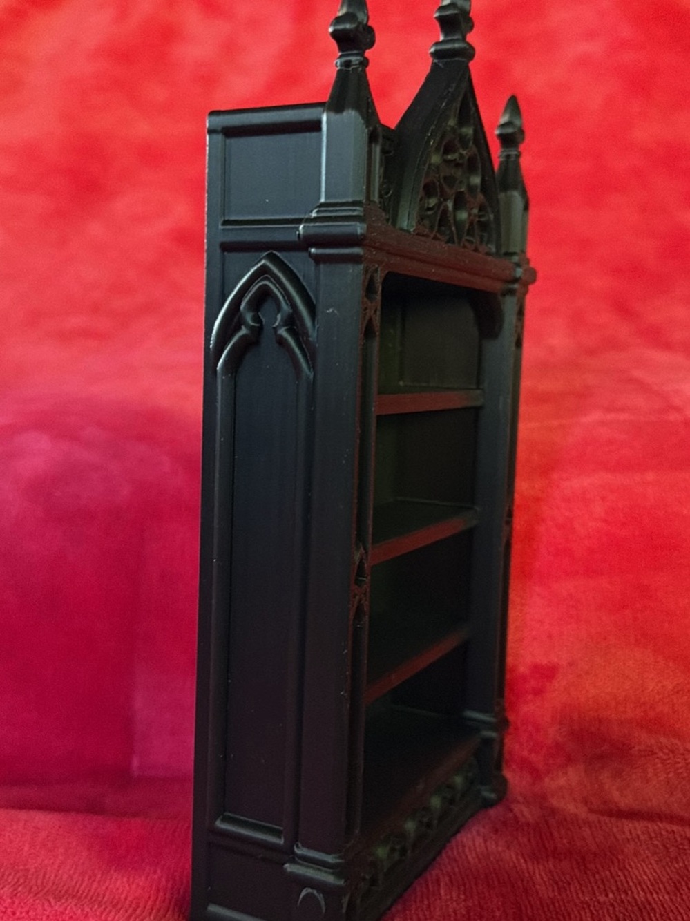 Black Gothic Wall Shelf - Decorative Home Wall Decor - Picture 2 of 3